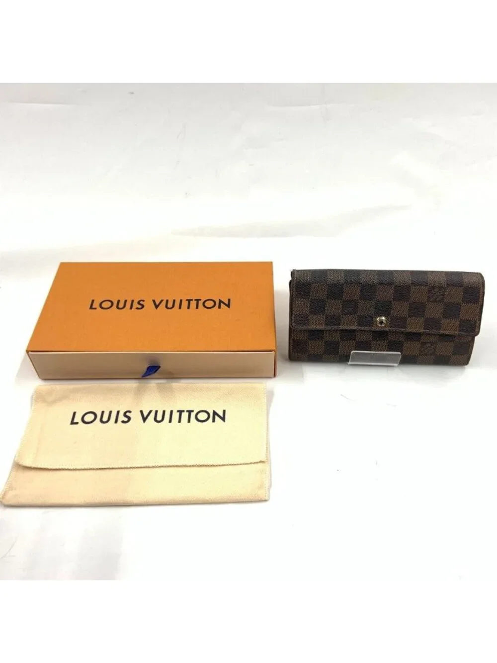 Louis Vuitton Damier Portefeuille Sarah Bifold Wallet Brown